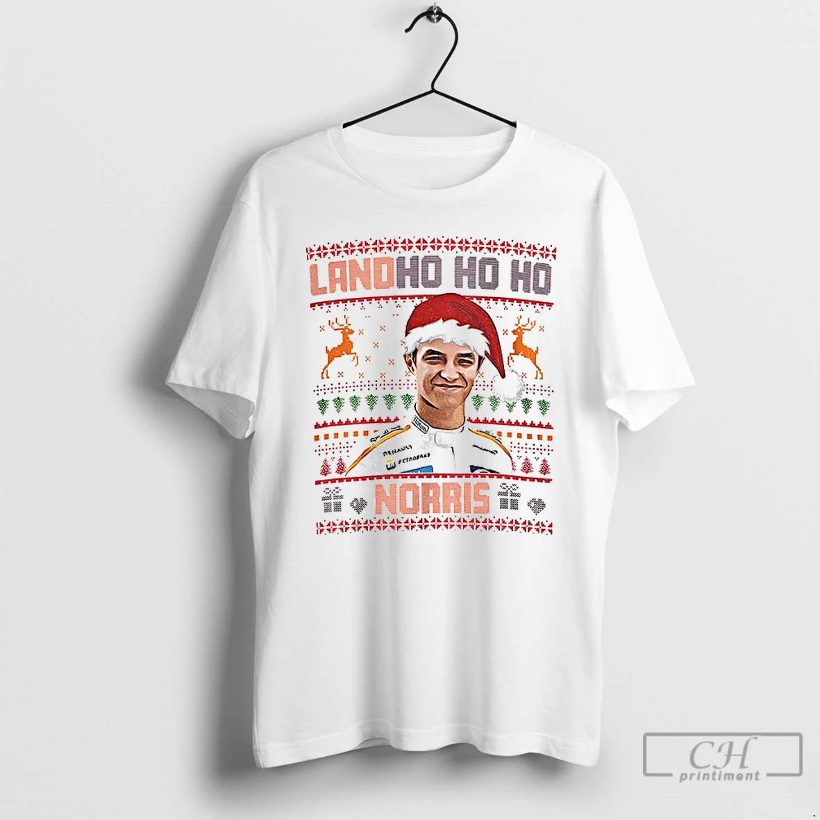 Classic Landho Ho Ho Norris Christmas Funny F1 Inspired T-Shirts, Hoodie, Sweatshirt | RetroVerseTees.com
