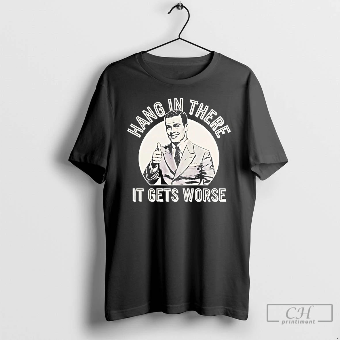 Classic Leo Tognetti Hang In Ther It Gets Worse T-Shirts, Hoodie, Sweatshirt | RetroVerseTees.com