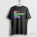 Classic Lesbian Gay Baldurs Gate Iii Transgender Queer Intersex Asexual Rainbow Text T Shirts Sweater