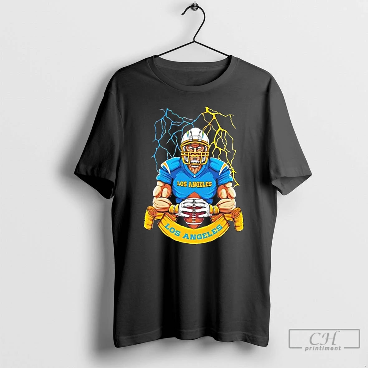 Classic Los Angeles Chargers Football Mascot Hug The Ball T-Shirts, Hoodie, Sweatshirt | RetroVerseTees.com
