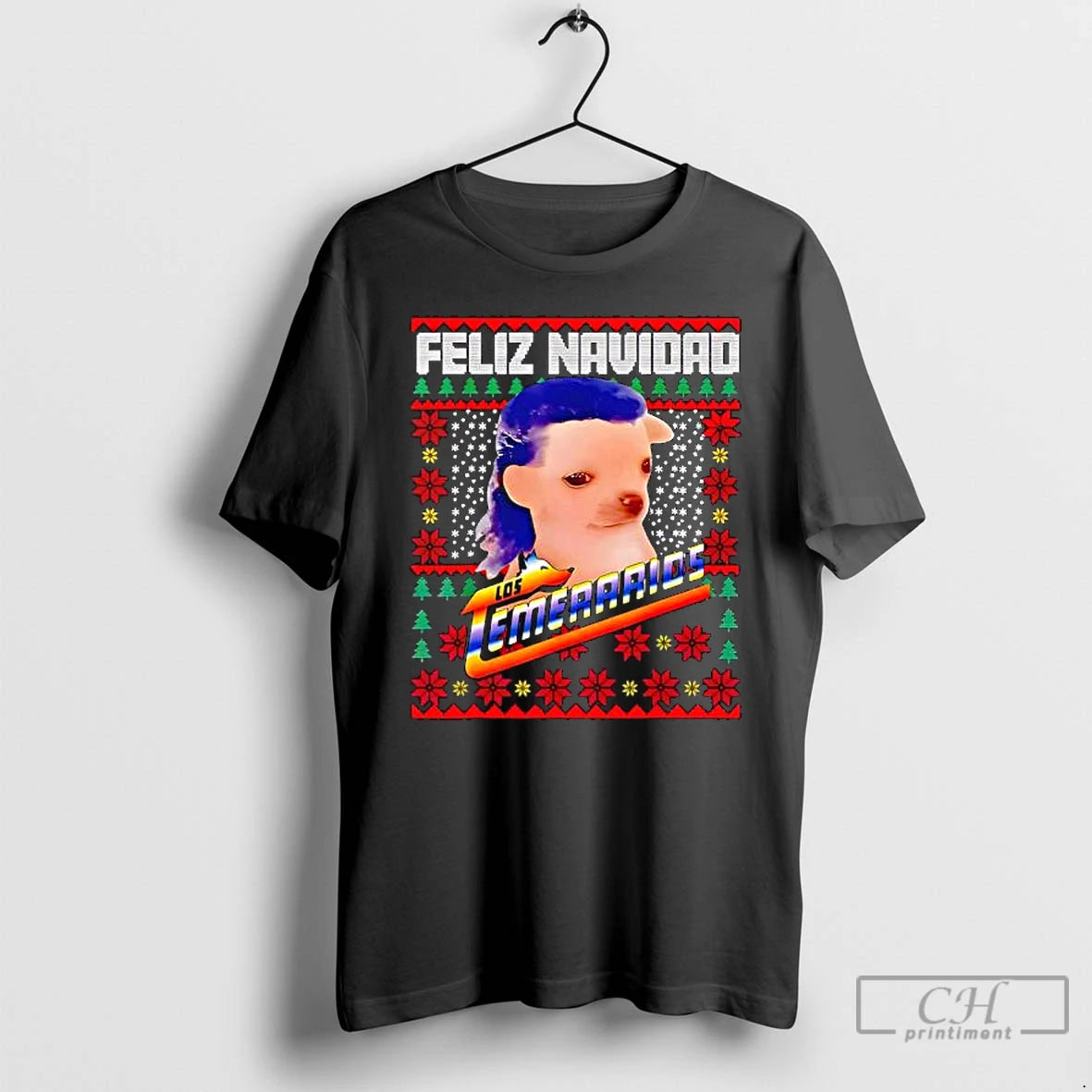 Classic Los Temerarios Dog Merry Christmas Feliz Navidad T-Shirts, Hoodie, Sweatshirt | RetroVerseTees.com