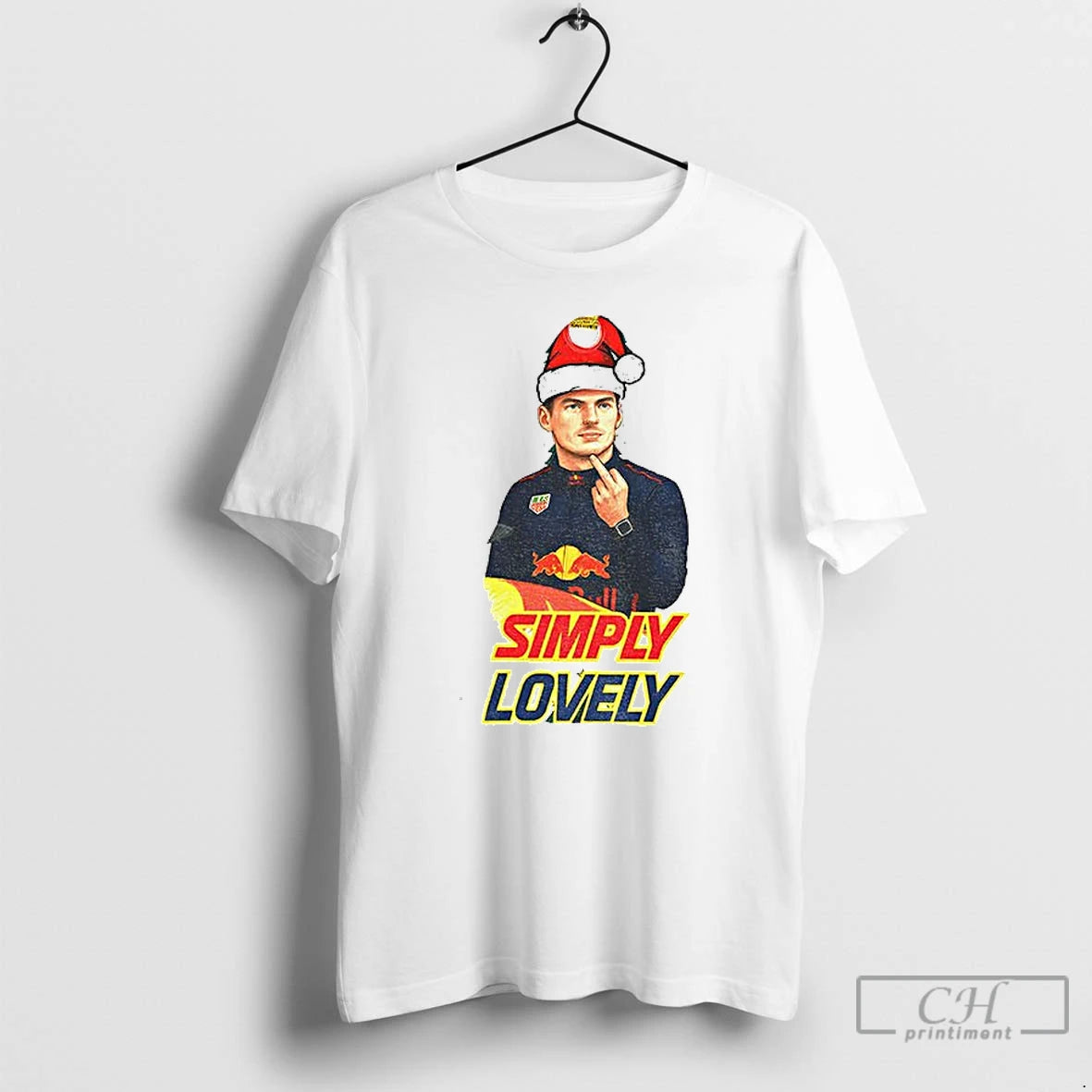 Classic Max Verstappen Middle Finger Christmas Simply Lovely T-Shirts, Hoodie, Sweatshirt | RetroVerseTees.com