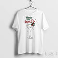 Classic Merrier With A Martini Christmas T-Shirts, Hoodie, Sweatshirt | RetroVerseTees.com