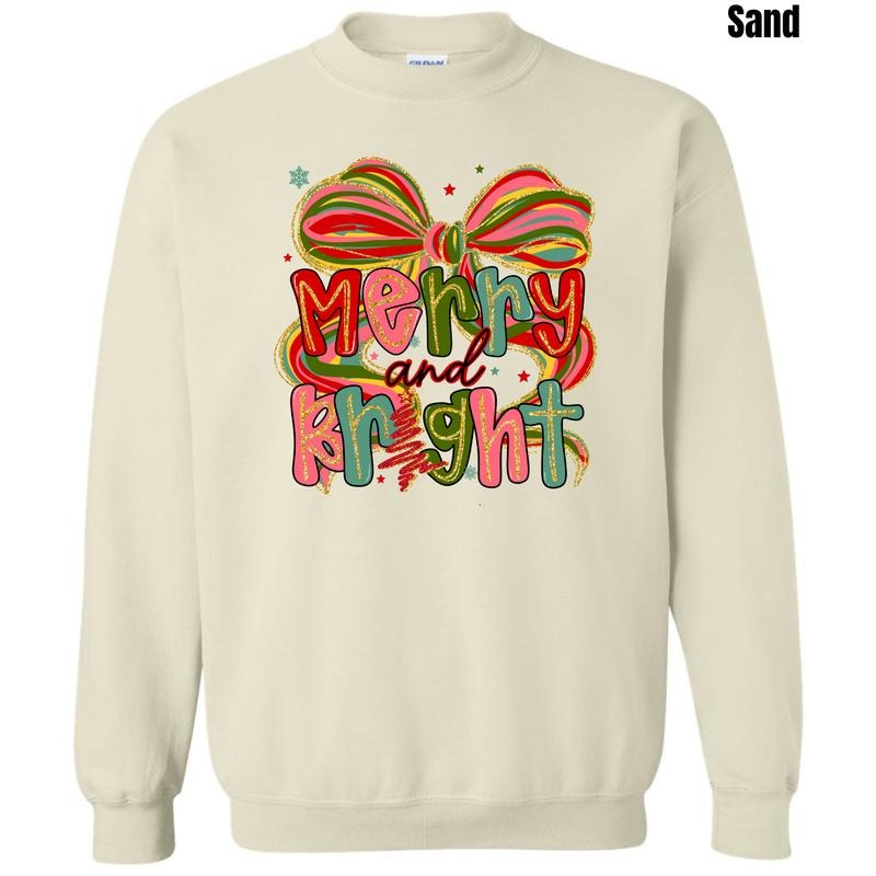 Classic Merry & Bright Sweatshirt 'NLB' T-Shirts, Hoodie | RetroVerseTees.com
