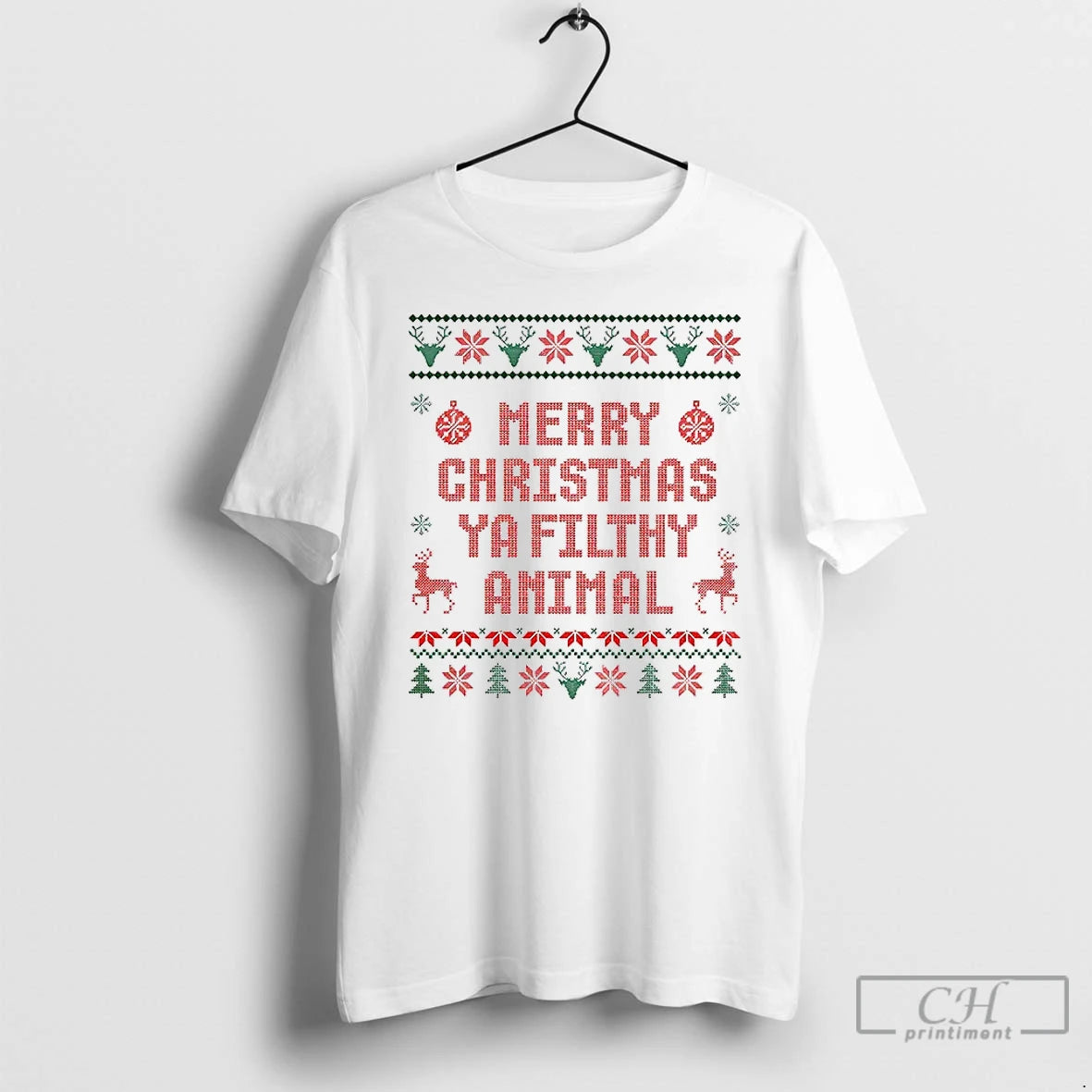 Classic Merry Christmas Ya Filthy Animal Ugly Christmas 2025 T-Shirts, Hoodie, Sweatshirt | RetroVerseTees.com