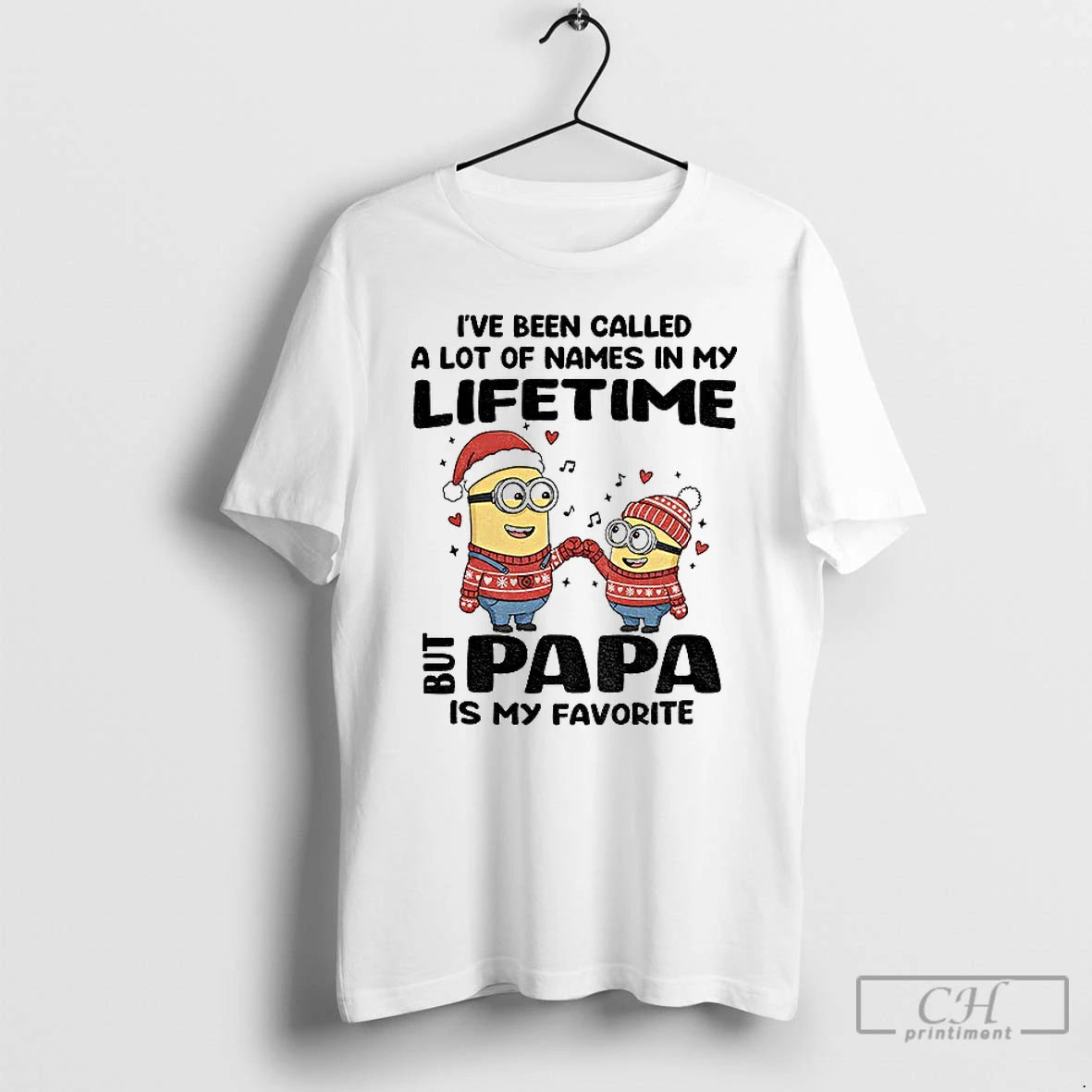 Classic Minion Santa Ive Been Called A Lot Of Names In My Lifetime But Papa T-Shirts, Hoodie, Sweatshirt | RetroVerseTees.com