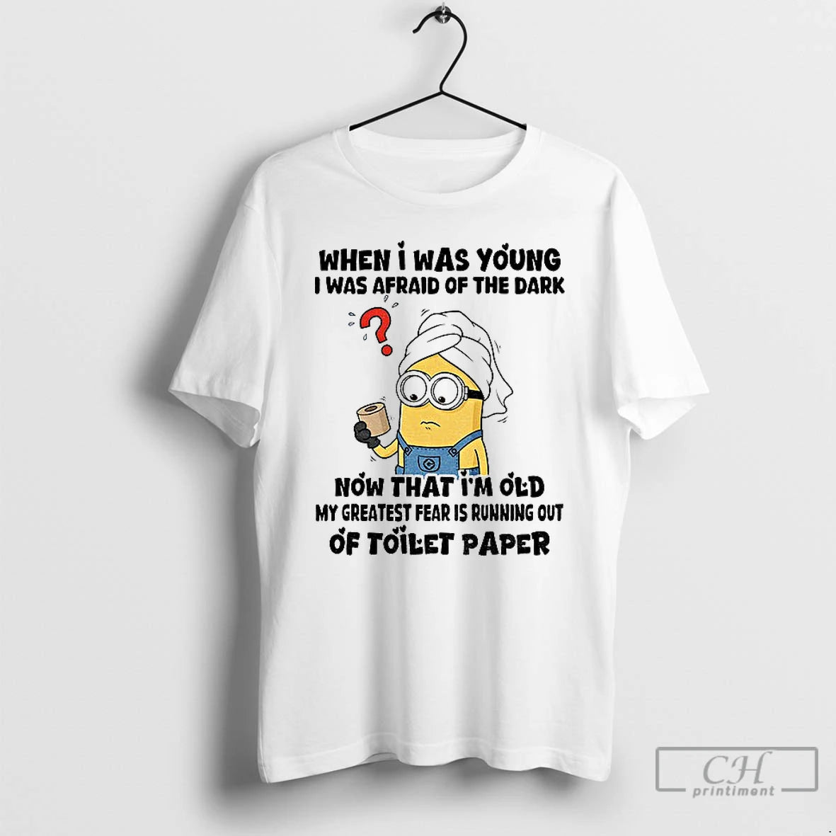 Classic Minion When I Was Young I Was Afraid Of The Dark Now That Im T-Shirts, Hoodie, Sweatshirt | RetroVerseTees.com