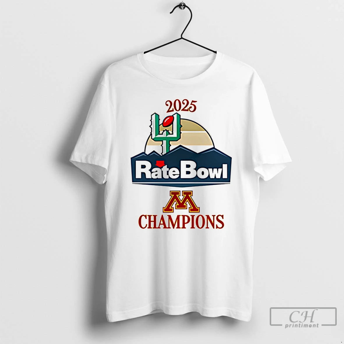 Classic Minnesota Golden Gophers Football 2025 Rate Bowl Champions T-Shirts, Hoodie, Sweatshirt | RetroVerseTees.com