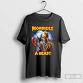 Classic Morbidly A Beast Skeleton Middle Finger T-Shirts, Hoodie, Sweatshirt | RetroVerseTees.com