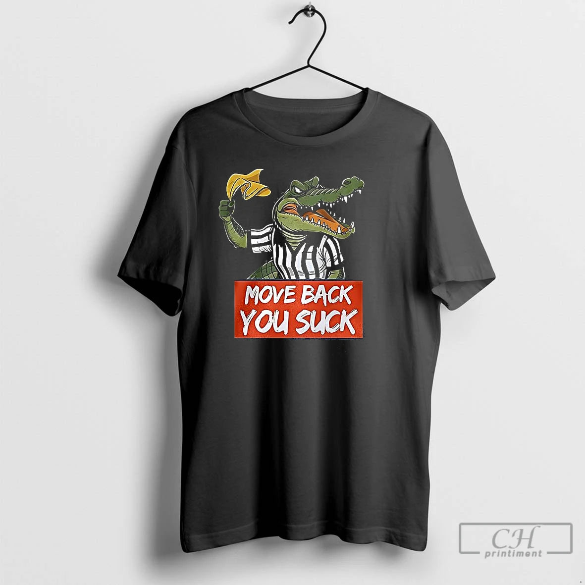 Classic Move Back You Suck Gator Yellow Flag T-Shirts, Hoodie, Sweatshirt | RetroVerseTees.com