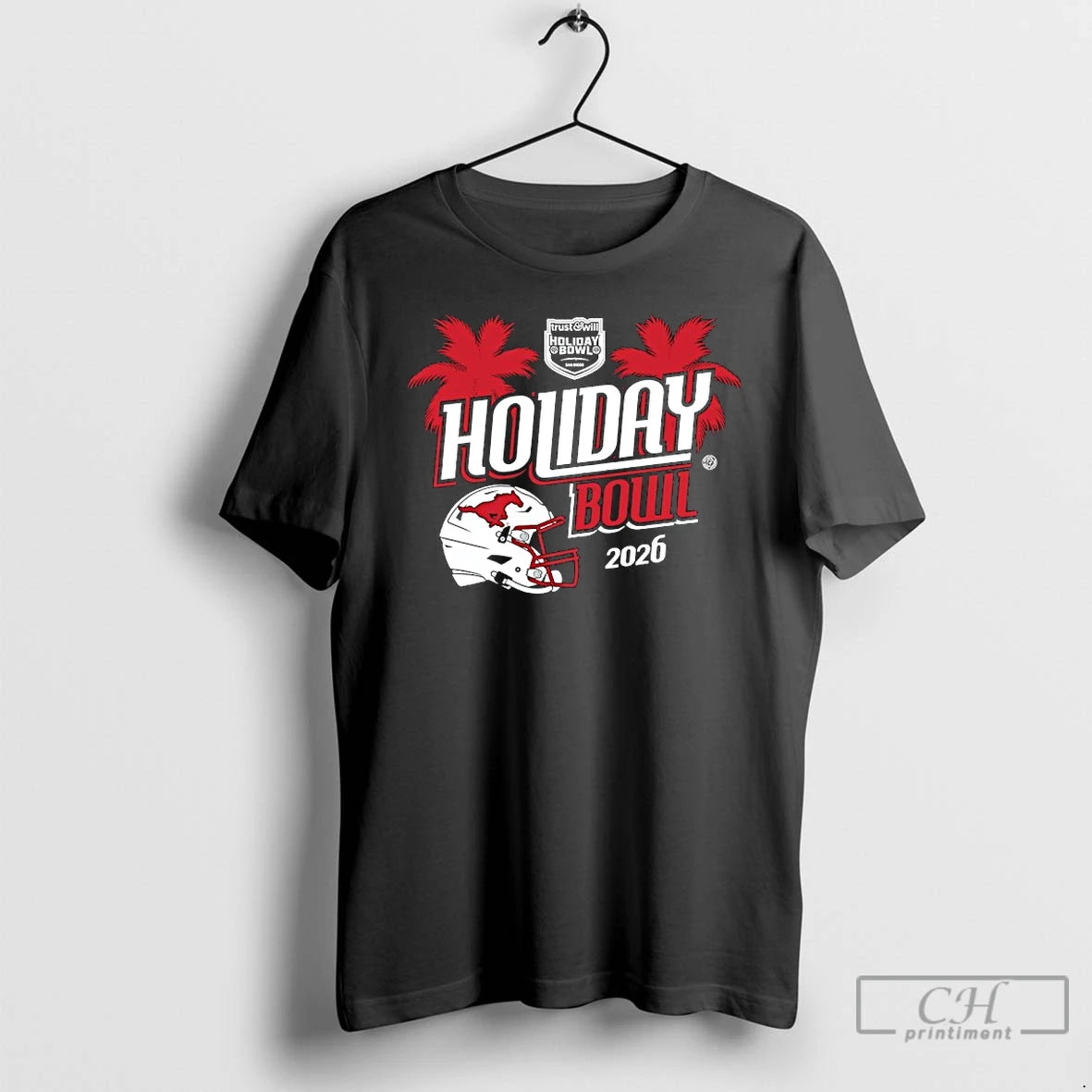 Classic Mustang Smu Football Holiday Bowl 2026 T-Shirts, Hoodie, Sweatshirt | RetroVerseTees.com