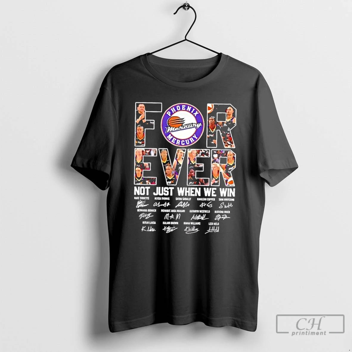 Classic Nate Tibbetts And Players Phoenix Mercury Not Just When We Win Signatures T Shirts Hoodie, Sweatshirt