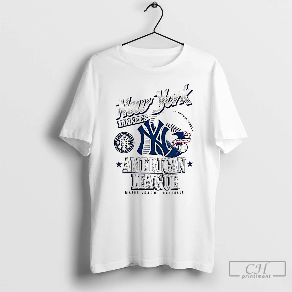 Classic New York Yankees Mlb American National League Logo Ball Retro T-Shirts, Hoodie, Sweatshirt | RetroVerseTees.com