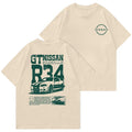 Classic Nissann GT-R34 T-shirt Sweatshirt Hoodie, Unisex, Racing Shirt, Car Hoodie, Classic Cotton Menswear Womenswear