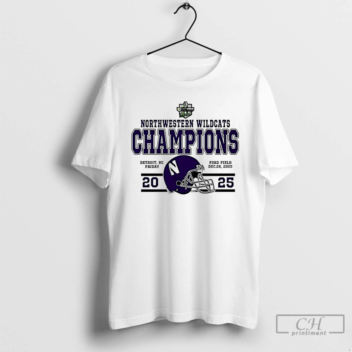 Classic Northwestern Wildcats 2025 Gameabove Sports Bowl Classic Champions T-Shirts, Hoodie, Sweatshirt | RetroVerseTees.com
