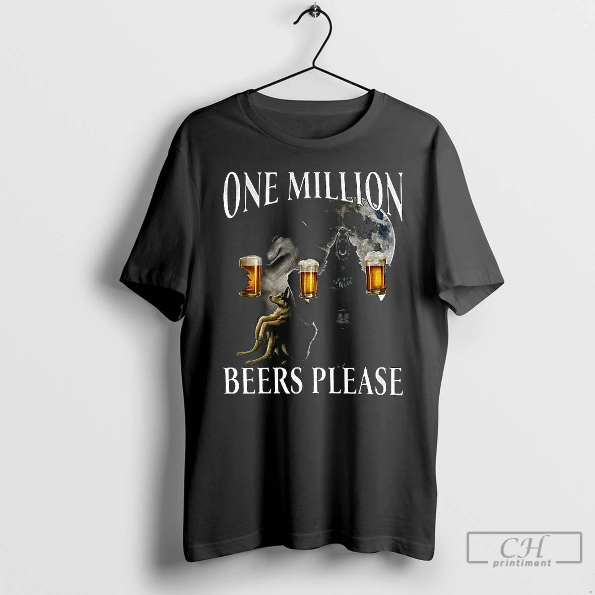 Classic One Million Beers Wolf Meme T-Shirts, Hoodie, Sweatshirt | RetroVerseTees.com