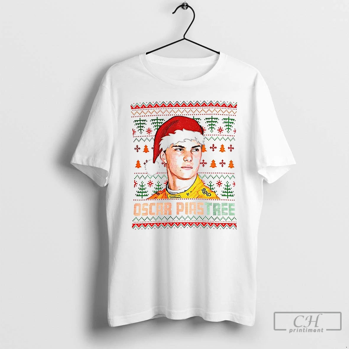 Classic Oscar Piastri Oscar Piastree Santa Hat Merry Christmas T-Shirts, Hoodie, Sweatshirt | RetroVerseTees.com