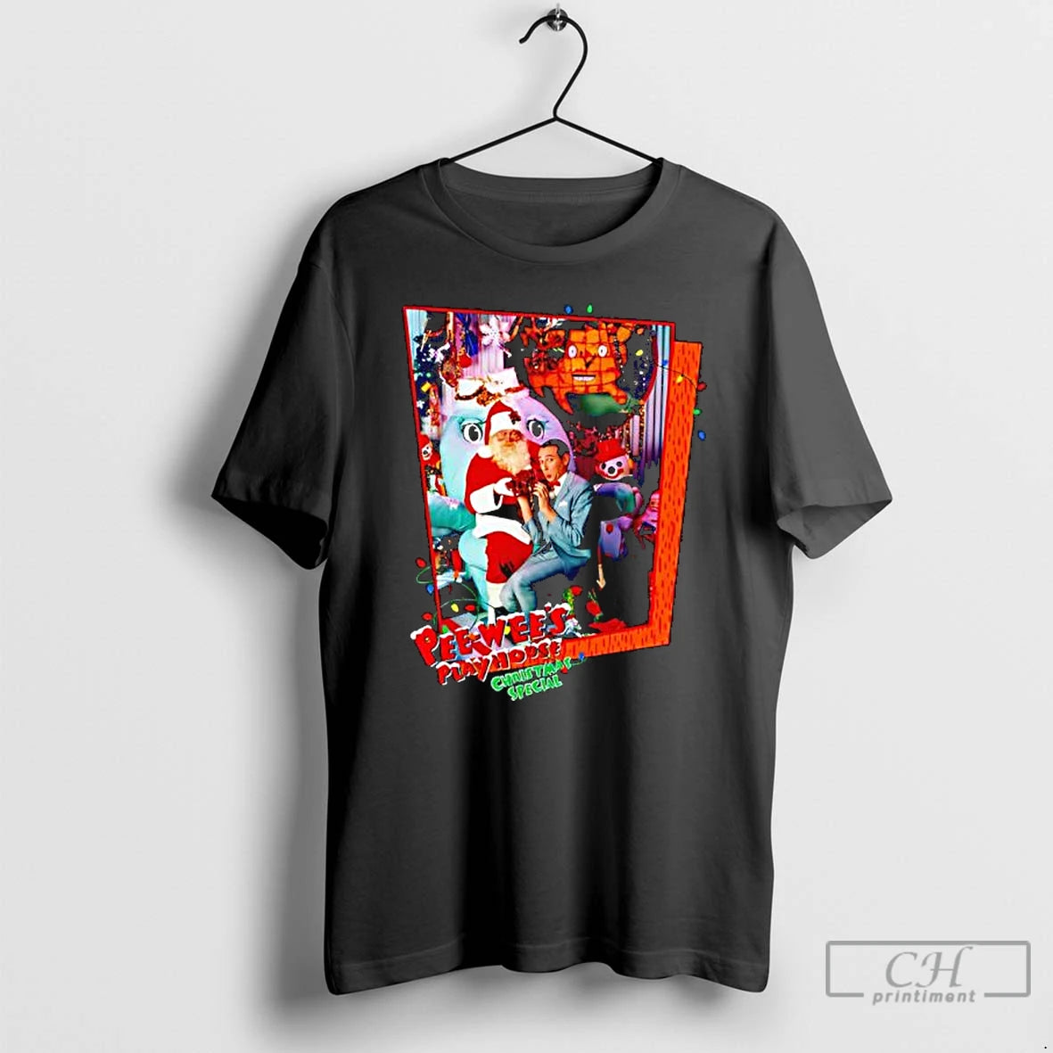 Classic Pee Wees Playhouse Christmas Special Santa Claus Graphic