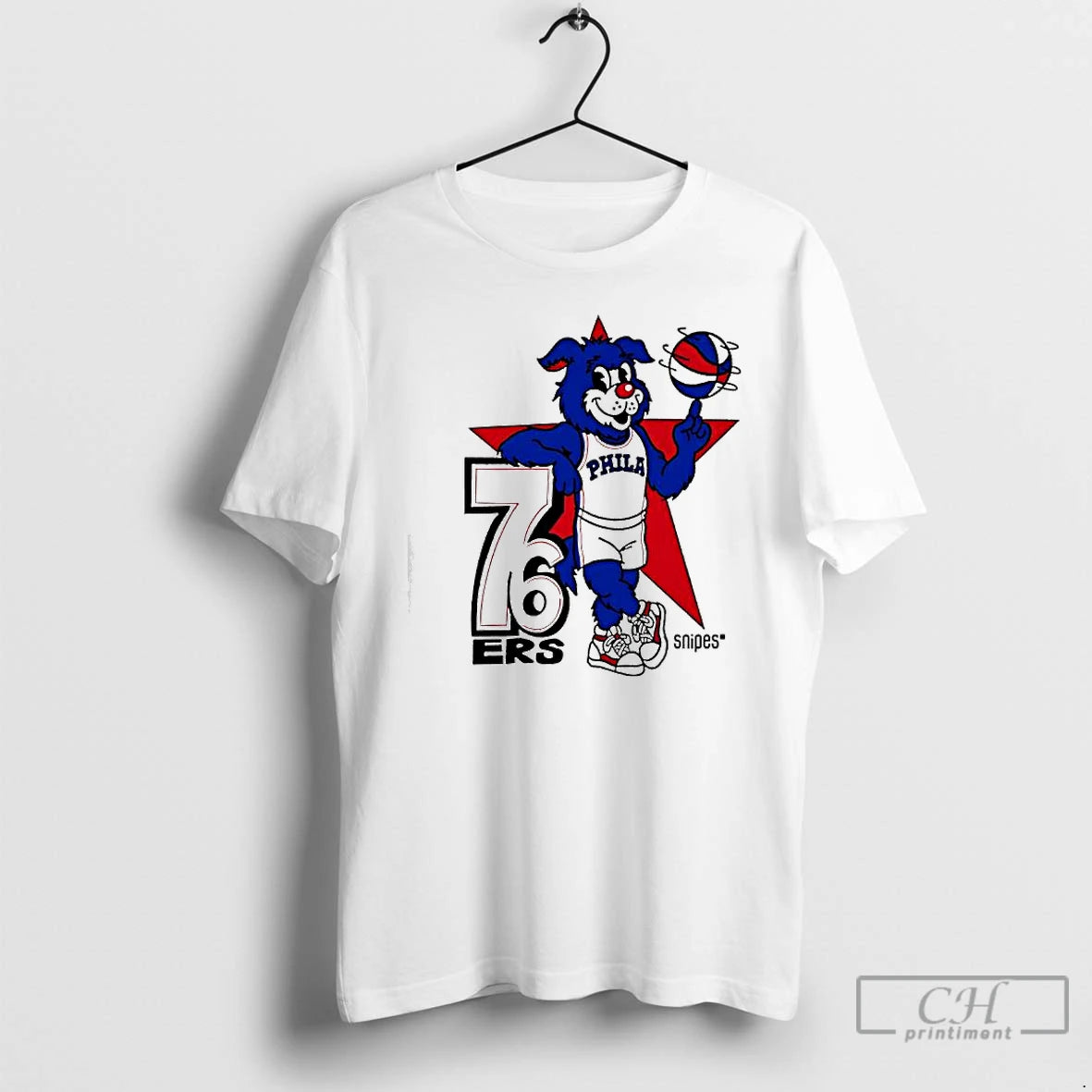 Classic Philadelphia 76ers Snipes Franklin The Dog Mascot