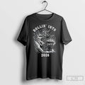 Classic Raccoon Rollin Into 2025 2026 T-Shirts, Hoodie, Sweatshirt | RetroVerseTees.com