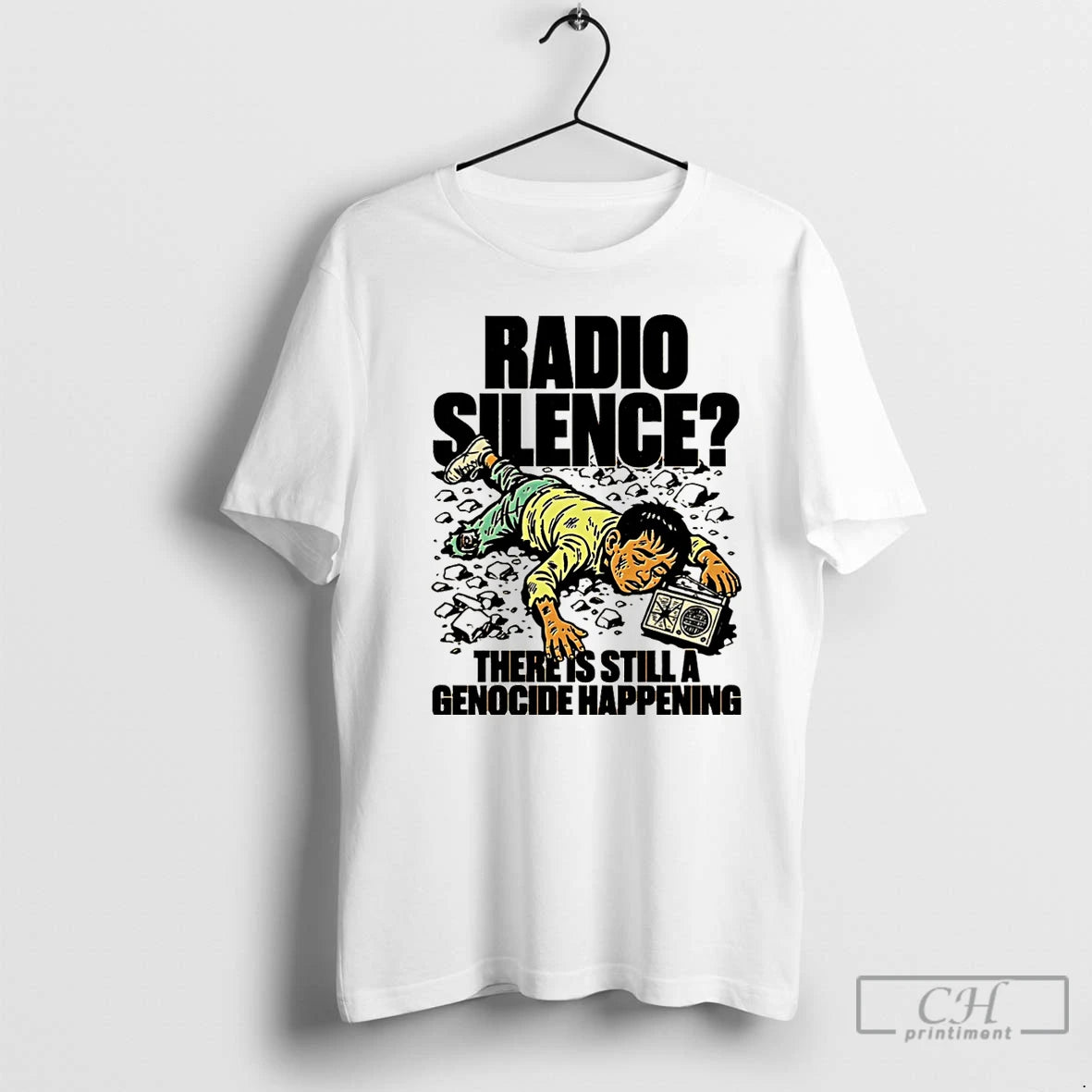 Classic Radio Silence There Is Still A Genocide Happening Christmas T-Shirts, Hoodie, Sweatshirt | RetroVerseTees.com