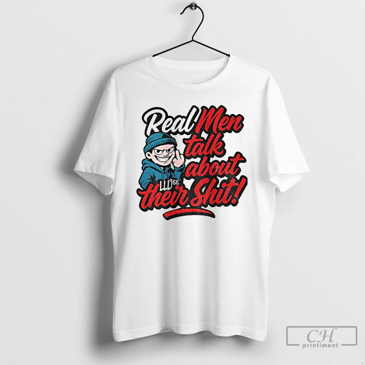 Classic Real Men Talk About Their Shit Graffiti Style T-Shirts, Hoodie, Sweatshirt | RetroVerseTees.com