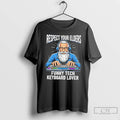 Classic Respect Your Elders Funny Tech Keyboard Lover T-Shirts, Hoodie, Sweatshirt | RetroVerseTees.com