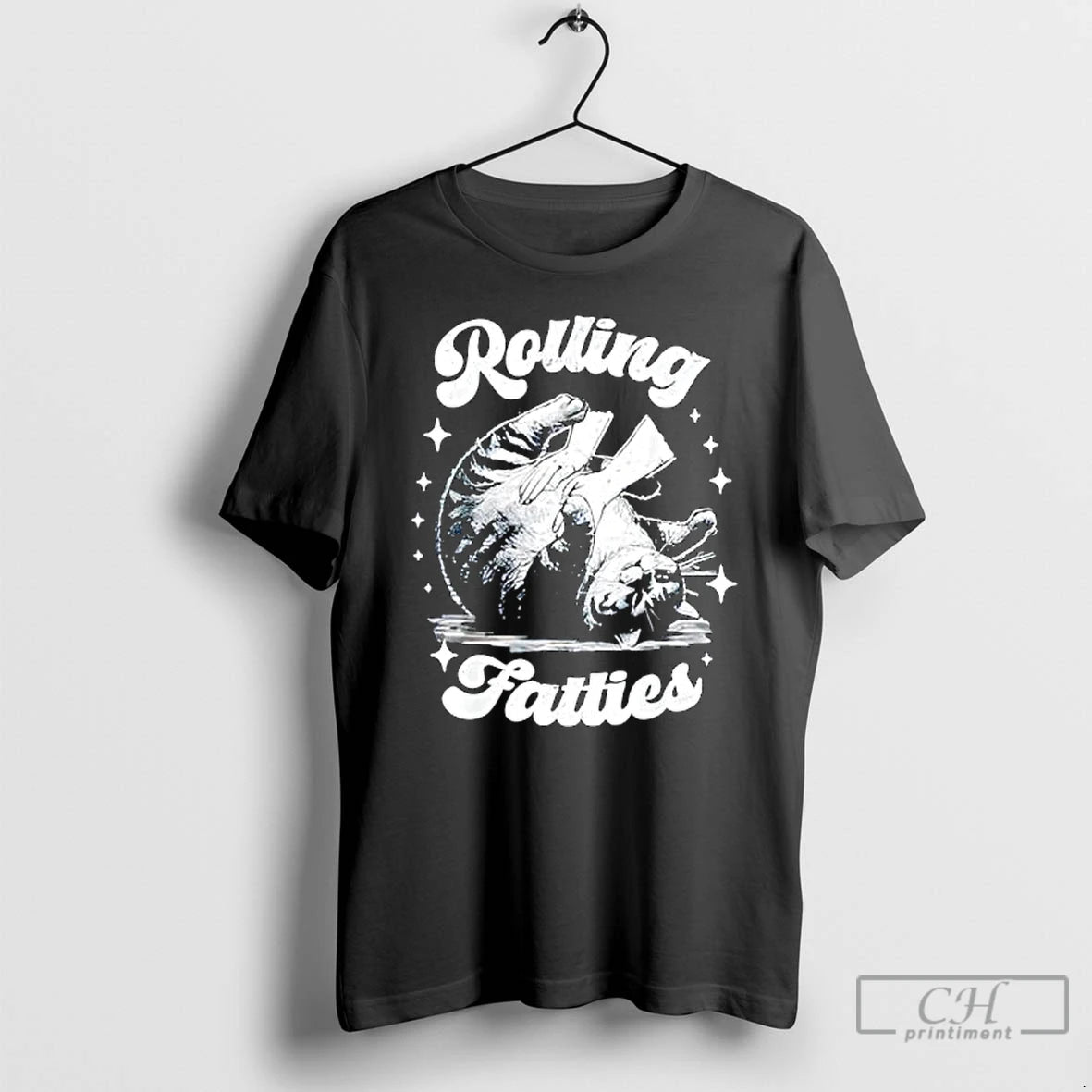 Classic Retro Funny Rolling Fatties Vintage Sarcastic Cat Meme T-Shirts, Hoodie, Sweatshirt | RetroVerseTees.com