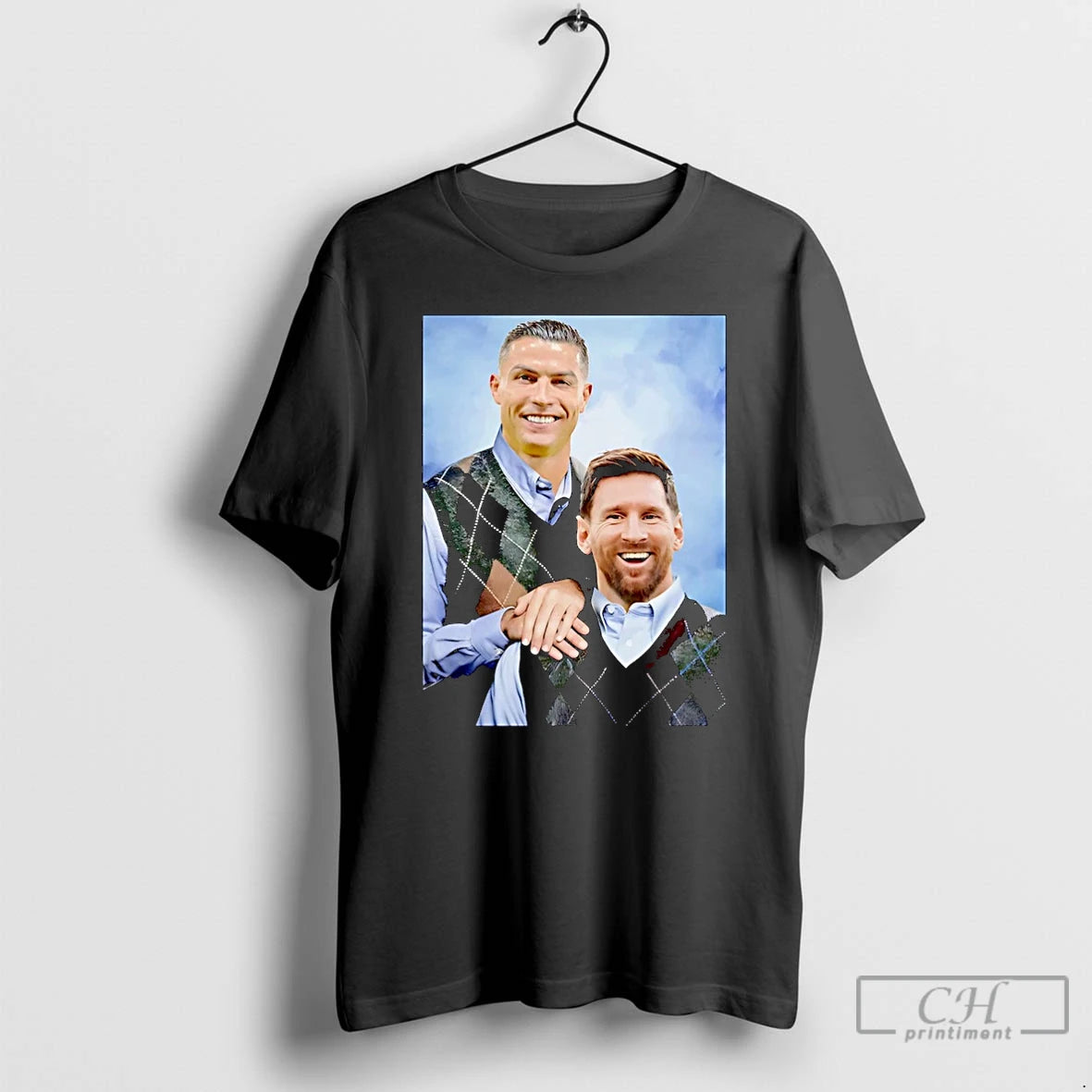 Classic Ronaldo Cr7 And Messi Step Brothers Christmas T-Shirts, Hoodie, Sweatshirt | RetroVerseTees.com