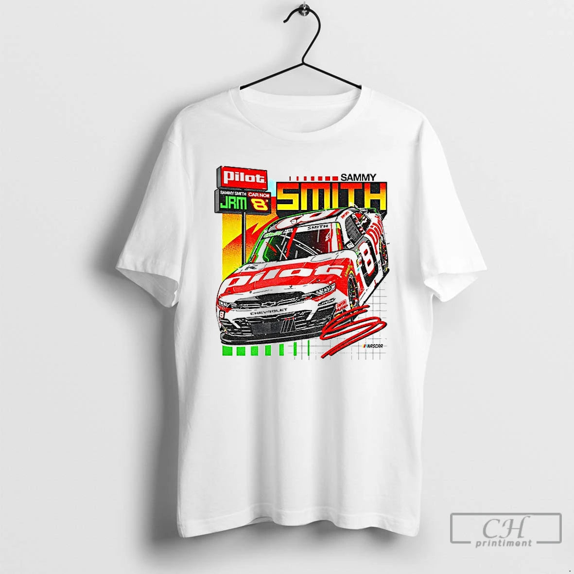Classic Sammy Smith Nascar Pilot Jrm Car No 8 Chevrolet Racing T-Shirts, Hoodie, Sweatshirt | RetroVerseTees.com