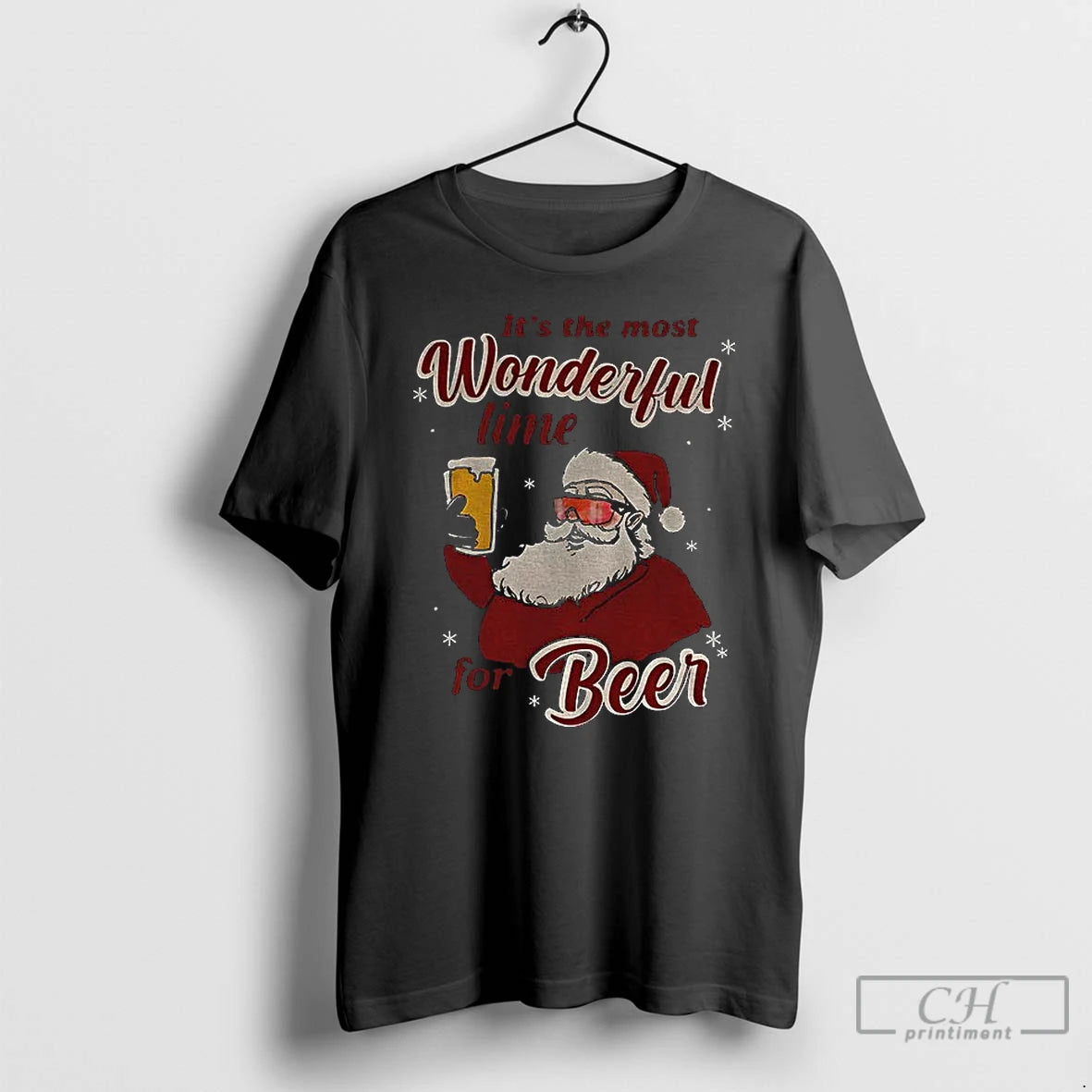 Classic Santa Claus Its The Most Wonderful Time For Beer Christmas T-Shirts, Hoodie, Sweatshirt | RetroVerseTees.com