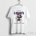 Classic Santa Light Cat I Work At Lowes Its Fine Everything Is Fine T Shirts