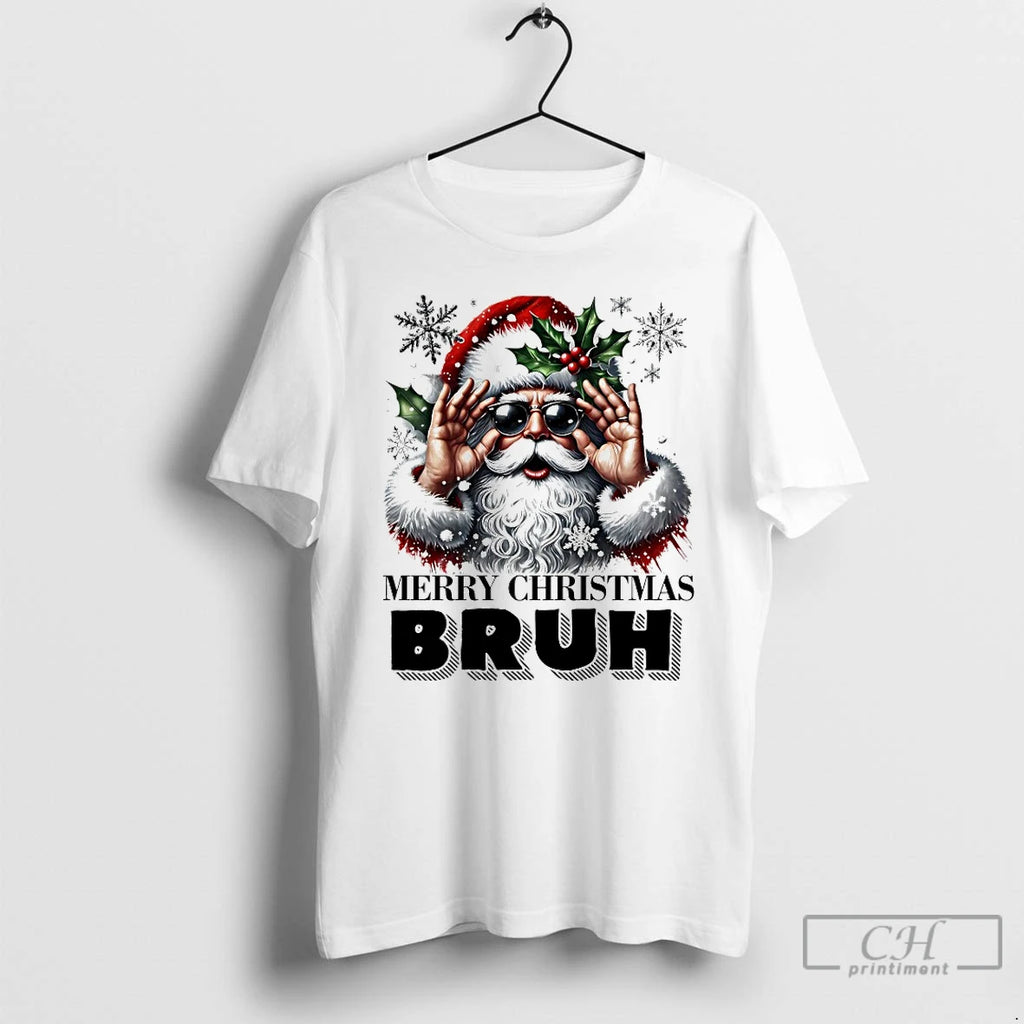 Classic Santa Merry Christmas Bruh