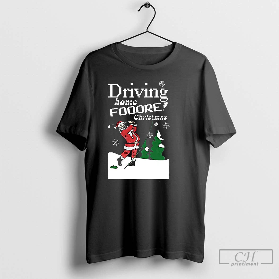Classic Santa Driving Home Fooore Christmas Funny Golf Xmas T-Shirts, Hoodie, Sweatshirt | RetroVerseTees.com