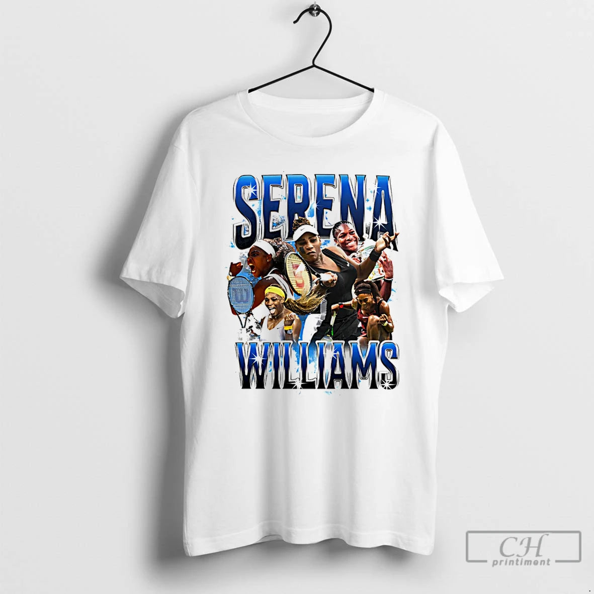 Classic Serena Williams Tennis Player Collage Signature T-Shirts, Hoodie, Sweatshirt | RetroVerseTees.com