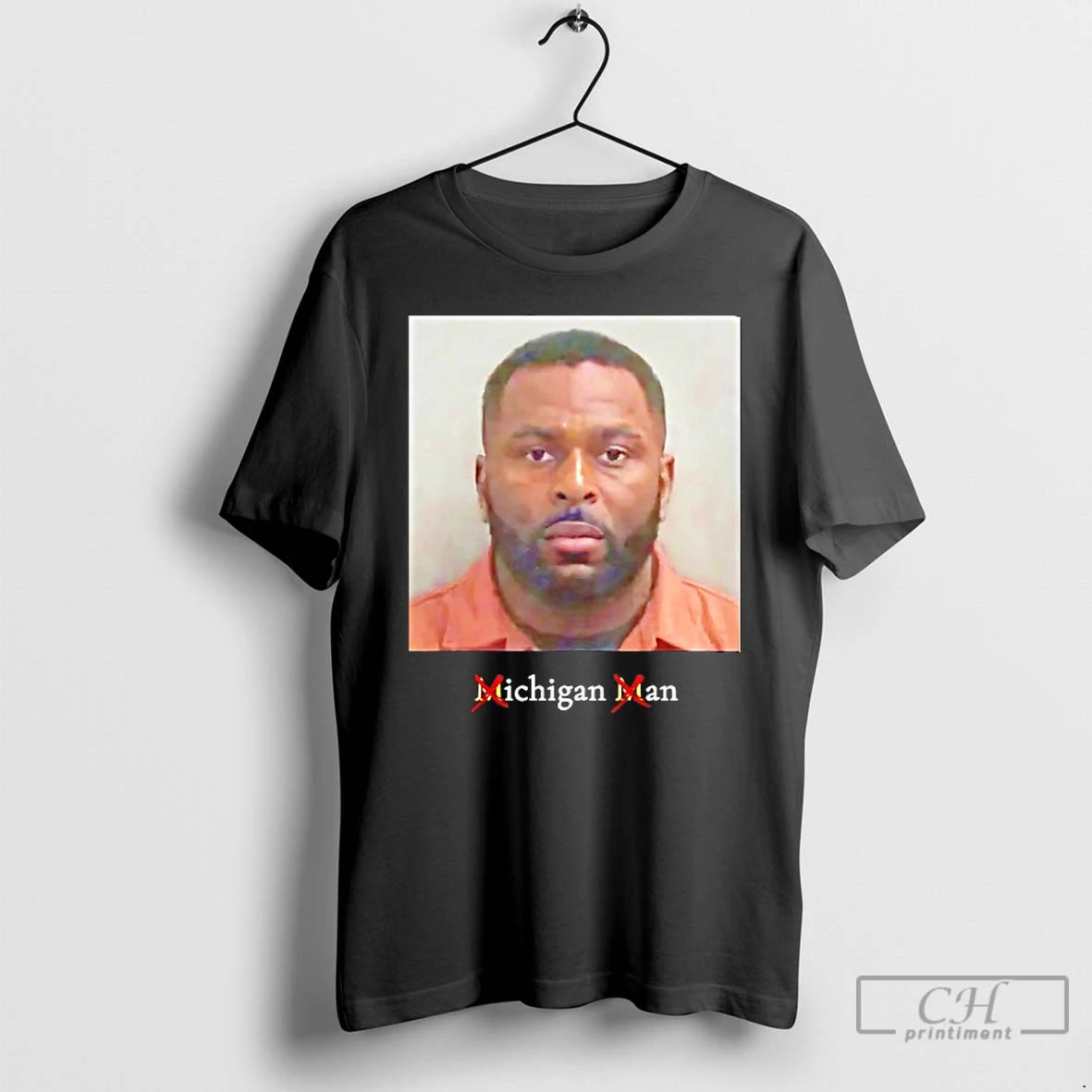 Classic Sherrone Moore Michigan Man Not M Mugshot T-Shirts, Hoodie, Sweatshirt | RetroVerseTees.com