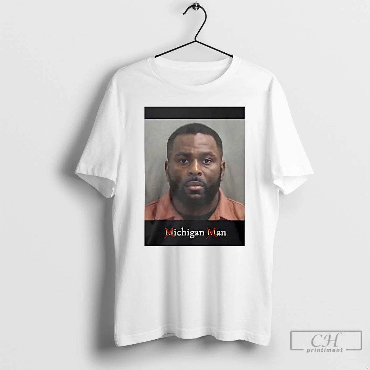 Classic Sherrone Moore Mugshot Meme Michigan Man T-Shirts, Hoodie, Sweatshirt | RetroVerseTees.com