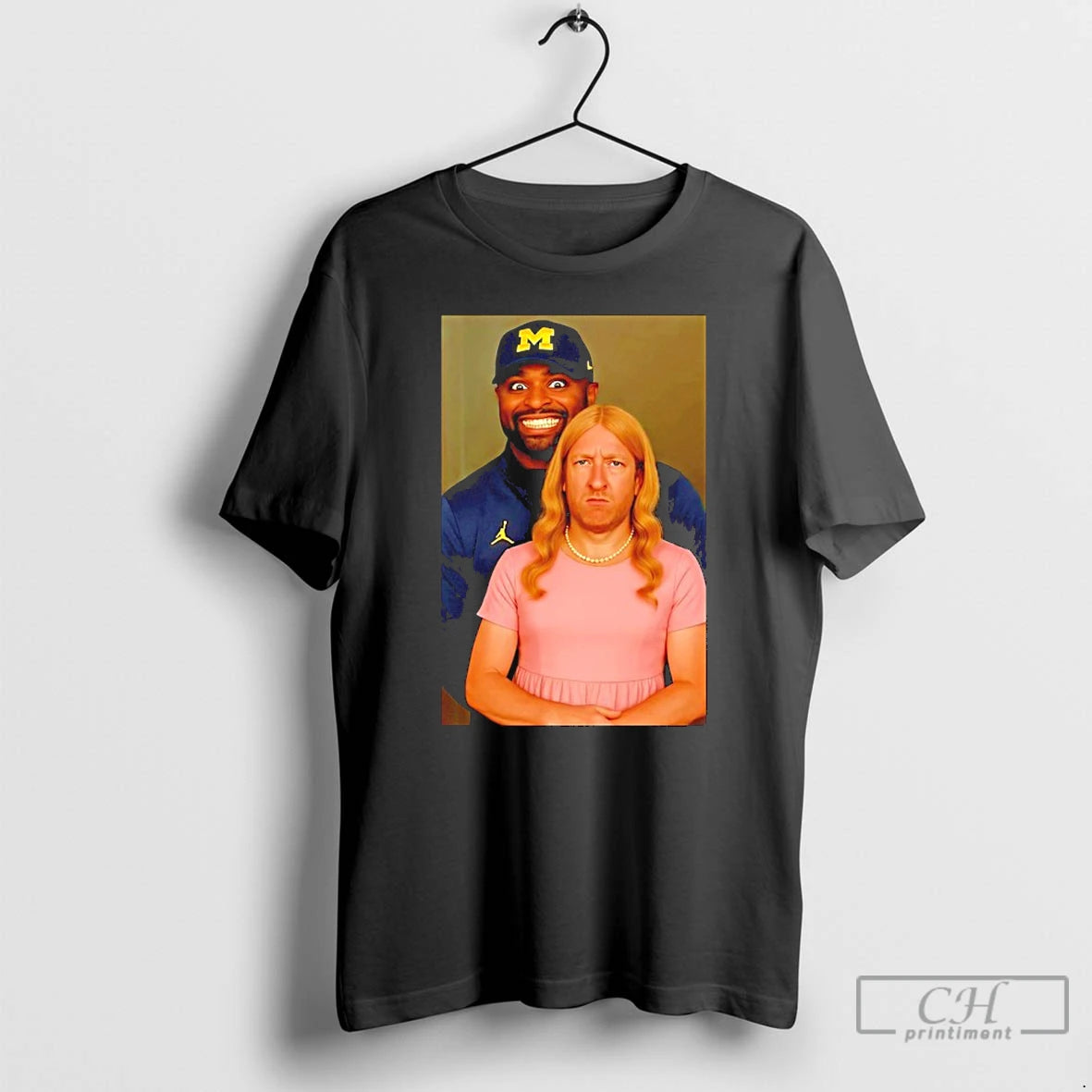 Classic Sherrone Moore And His Assistant During Happier Times T-Shirts, Hoodie, Sweatshirt | RetroVerseTees.com