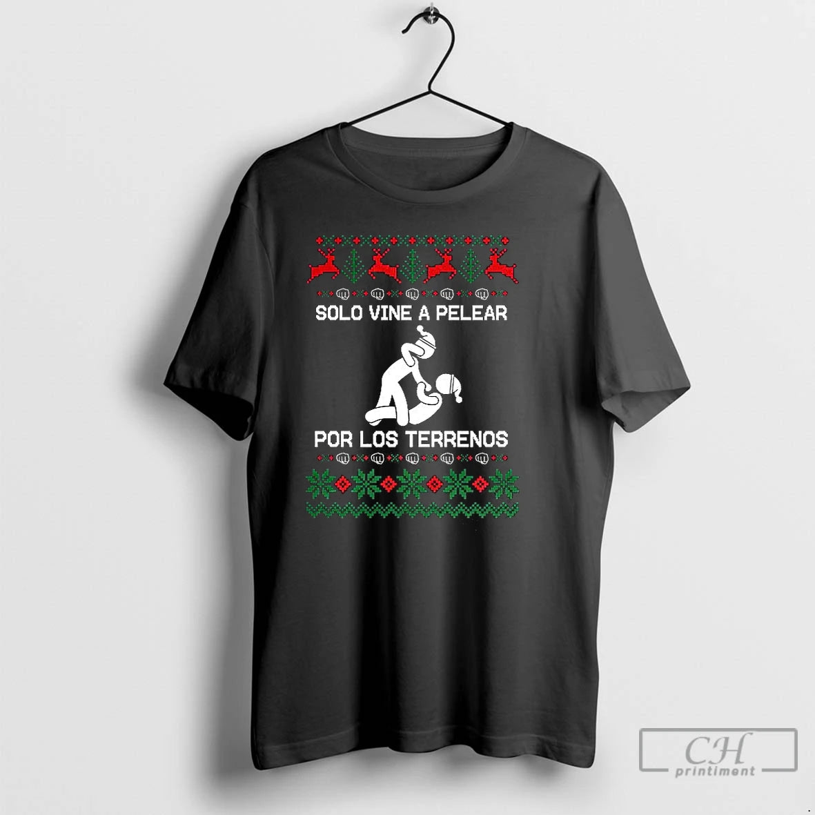 Classic Solo A Vine Pelear Por Los Terrenos Ugly Christmas T-Shirts, Hoodie, Sweatshirt | RetroVerseTees.com