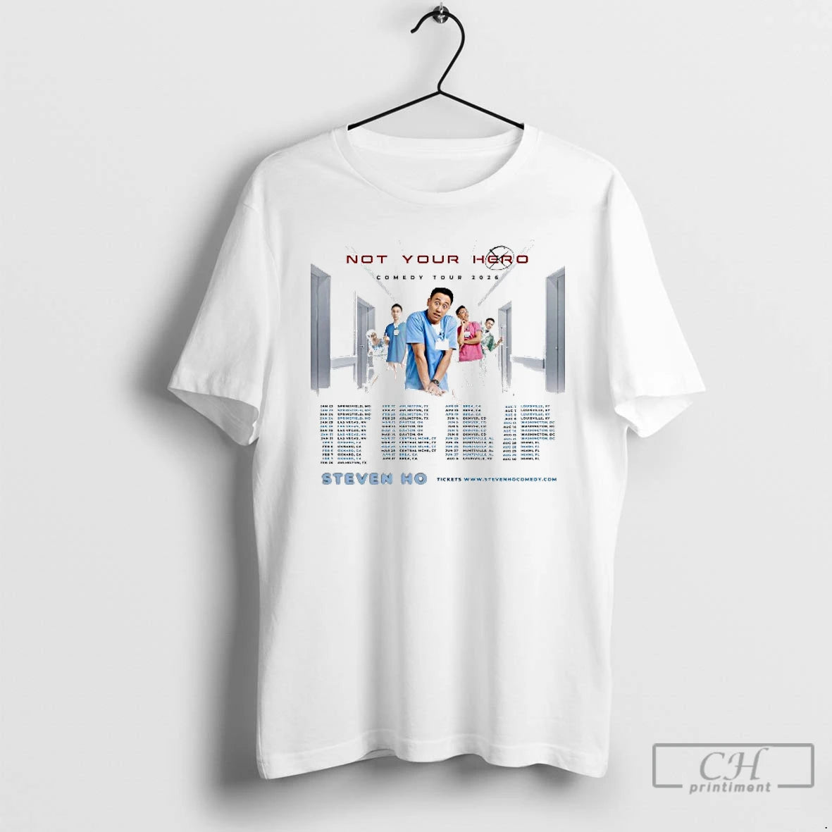 Classic Steven Ho The Not Your Hero Comedy Tour 2026 T-Shirts, Hoodie, Sweatshirt | RetroVerseTees.com