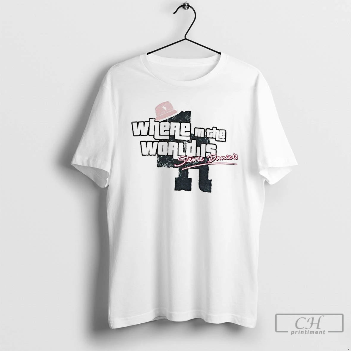Classic Stevie Daniels Where In The World Is T-Shirts, Hoodie, Sweatshirt | RetroVerseTees.com