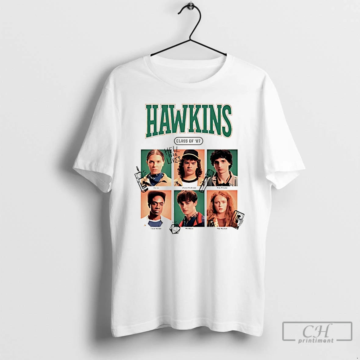 Classic Stranger Thing Hawkins Class Of 87 Christmas T-Shirts, Hoodie, Sweatshirt | RetroVerseTees.com
