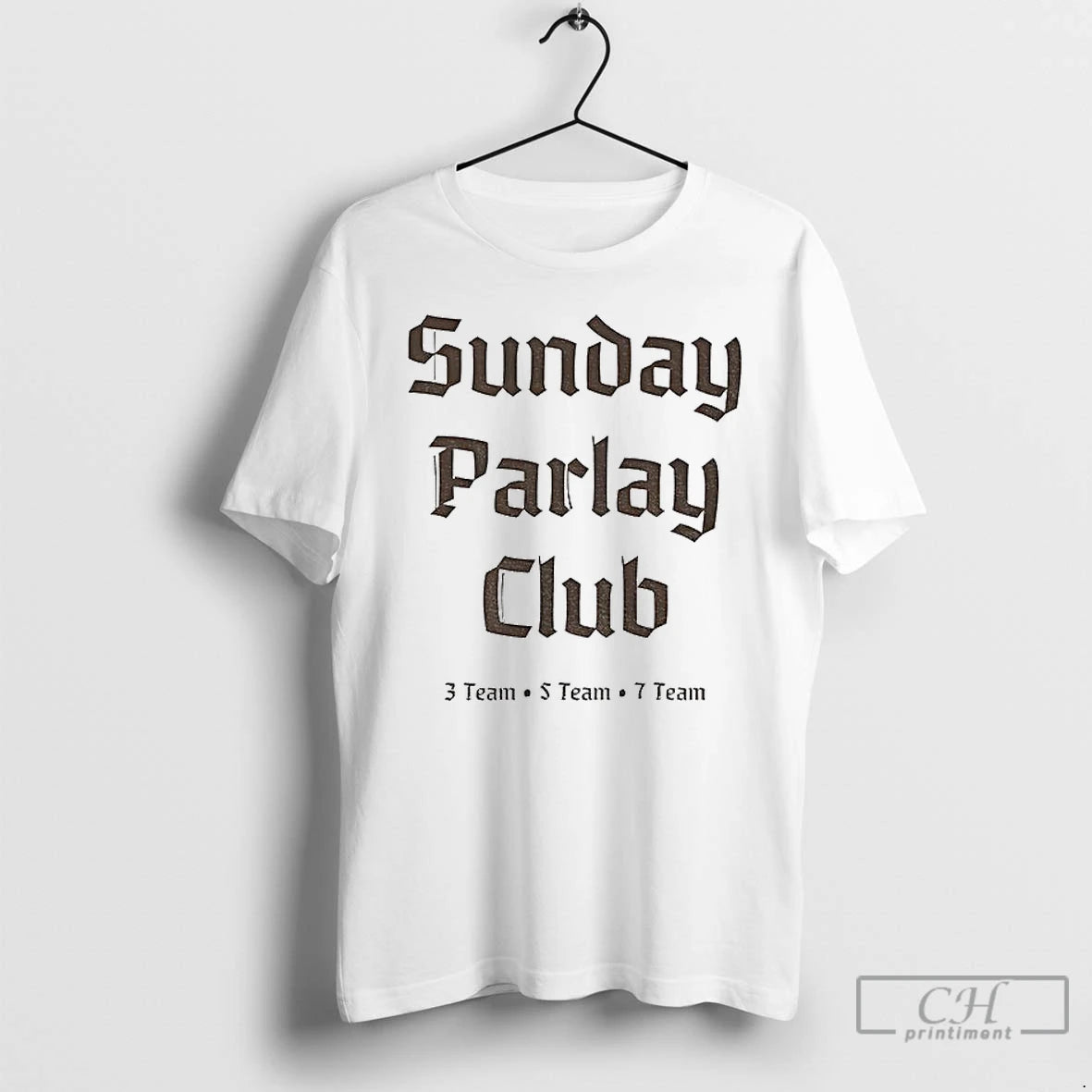 Classic Sunday Parlay Club Sports Betting Typography T-Shirts, Hoodie, Sweatshirt | RetroVerseTees.com