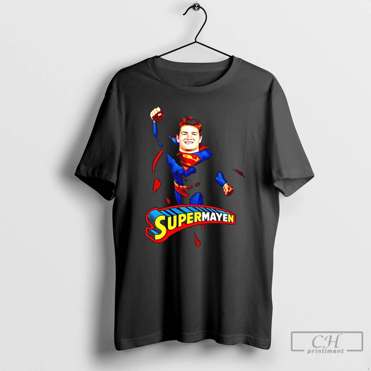 Classic Supermayen Superman Patriots Drake Maye Parody Fan T-Shirts, Hoodie, Sweatshirt | RetroVerseTees.com