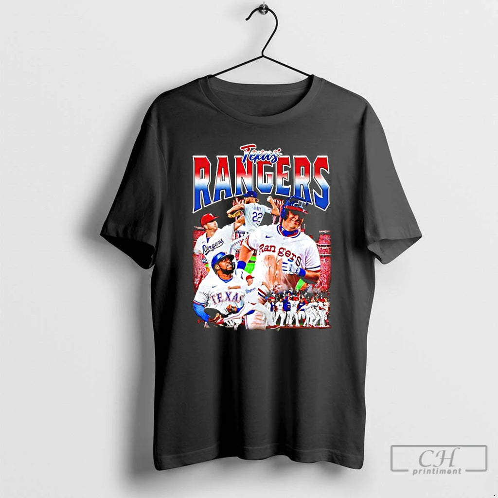 Classic Texas Rangers Team Collage Celebrate 2025