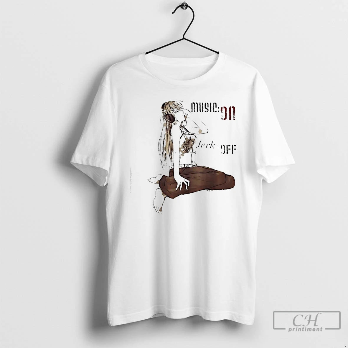 Classic The Girl Music On Jerk Off T-Shirts, Hoodie, Sweatshirt | RetroVerseTees.com