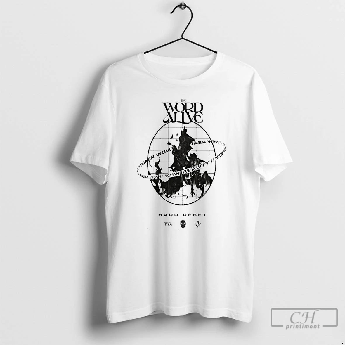 Classic The Word Alive New Reality Hard Reset T-Shirts, Hoodie, Sweatshirt | RetroVerseTees.com