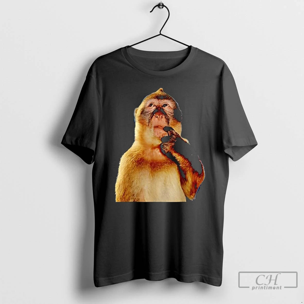 Classic Thinking Monkey Funny Meme Cute T-Shirts, Hoodie, Sweatshirt | RetroVerseTees.com