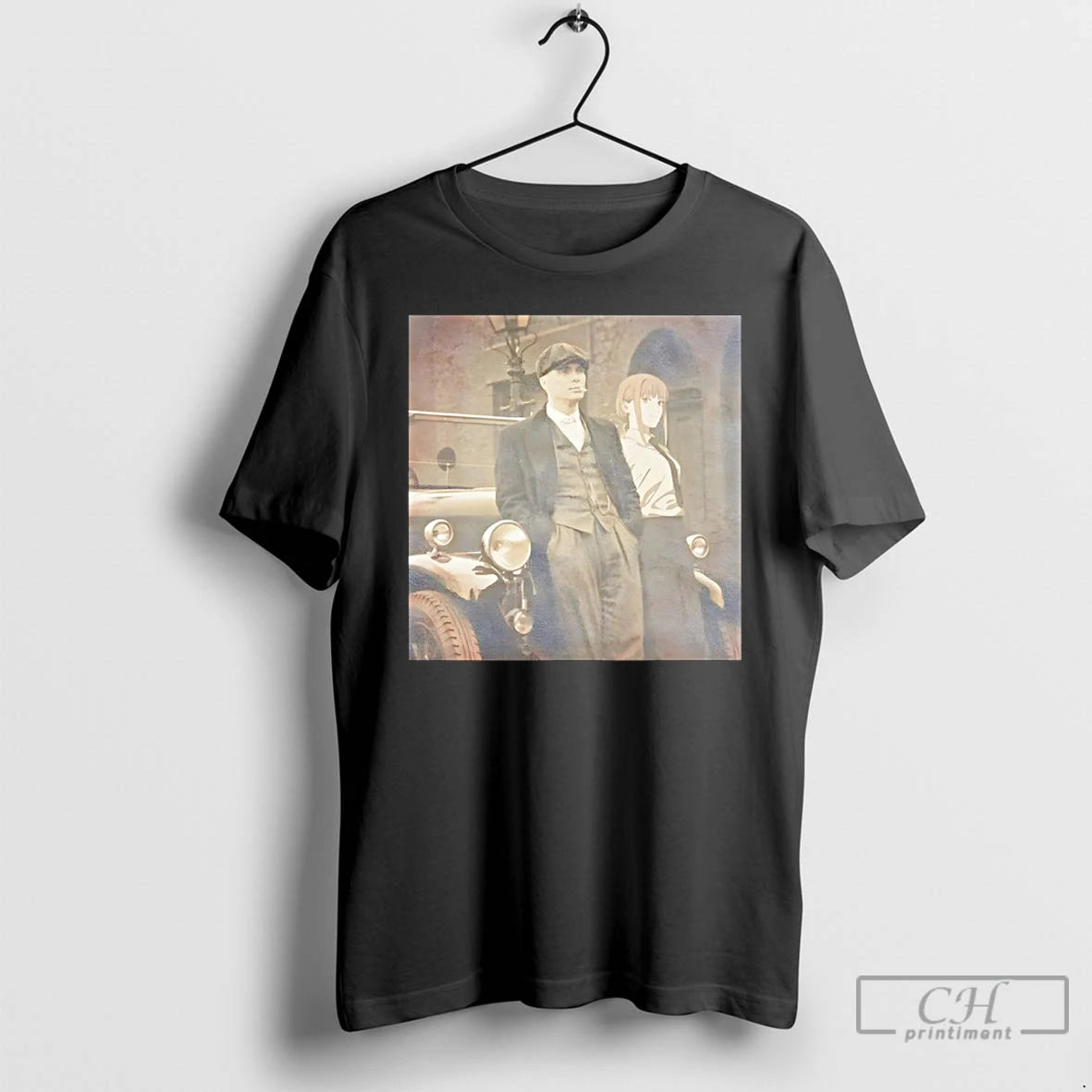 Classic Thomas Shelby X Makima Retro Style Fantasy Movies T-Shirts, Hoodie, Sweatshirt | RetroVerseTees.com