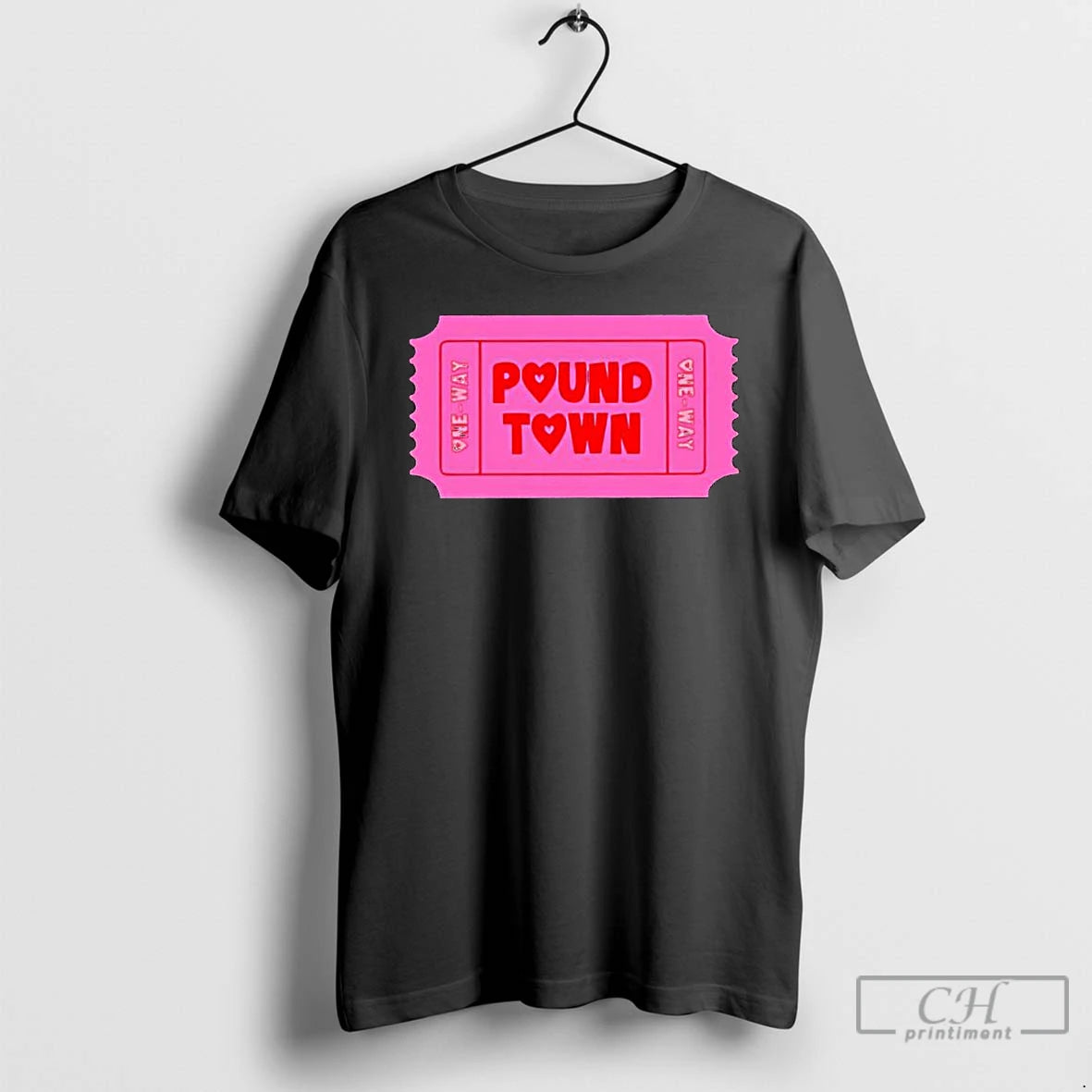 Classic Ticket To Pound Town Valentine One Way T-Shirts, Hoodie, Sweatshirt | RetroVerseTees.com